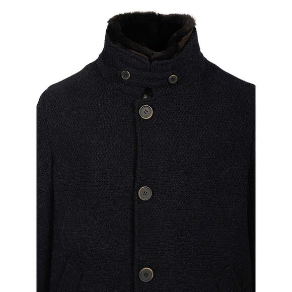 Al Duca D'aosta Men Coat With Faux Fur